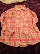 Cakeworthy x Cardcaptor Sakura 25 Year Anniversary Pink Flannel Shirt (X-Large)