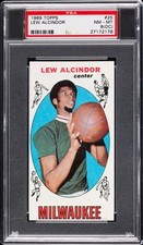 1969 TOPPS #25 LEW ALCINDOR PSA 8 OC