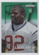 2014 Panini Prizm Neon Green & Yellow Prizm Louis Nix III #219 4k4