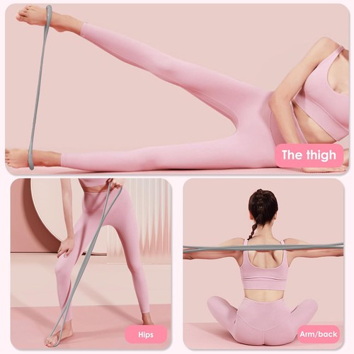 Satiskid 2-Pack Figure 8 Resistance Bands – With Foam Handles For Arm, Shoulder, Full-Body Workouts