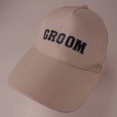 GERTEX Groom Hat Men's One Size Adjustable Beige Cotton Polyester