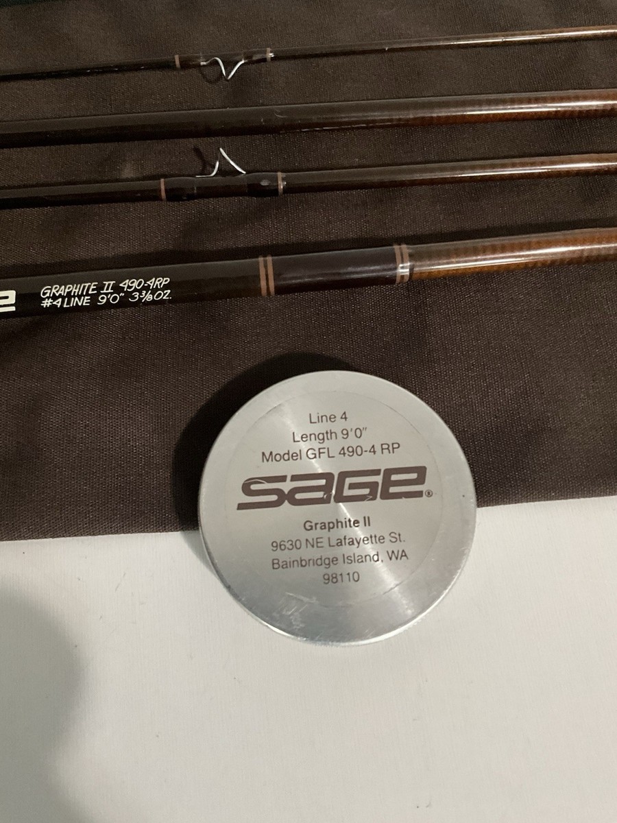 Sage Fly Rod GFL-490-4 RP 9'0” Graphite With Tube And Bag | eBay