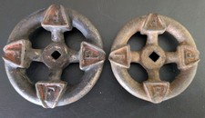 2 Vintage Cast Iron Faucet Water Valve Handle Spigot