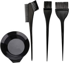 Hair Dye Color Brush and Bowl Set, Color Bowl Brushes Tool Mixing Bowl Kit Tint