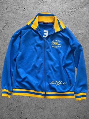 RED X JACKET FA CUP FINALS 1979 WEMBLEY ARSENAL LONDON TRAINING THROWBACK JERSEY