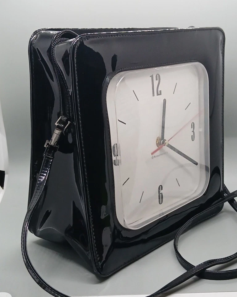 Y2K Vintage Square Clock Purse -WORKS! -by Accoutrements - Image 4 of 4
