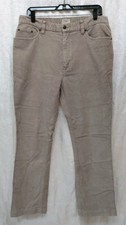 LL Bean Corduroy Pants Women's Sz 16 Beige 90s Work Office Farmer Durable Autumn