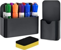 Whiteboard Stifthalter Magnetisch 2 StüCk Mit Schwamm, Set Magnetischer