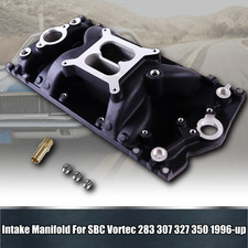 Dual Plane Intake Manifold For 96-02 Vortec 5.7l350 Chevy Small Block Gen I Bk Dual Plane Intake Manifold For 96-02 Vortec 5.7l350 Chevy Small Block Gen I Bk