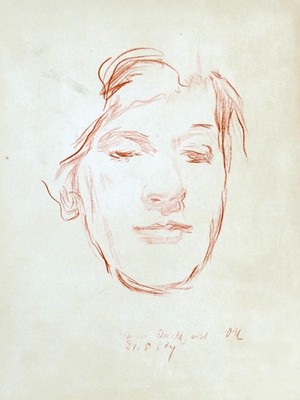Oskar KOKOSCHKA, Junges Mädchen - Lithographie