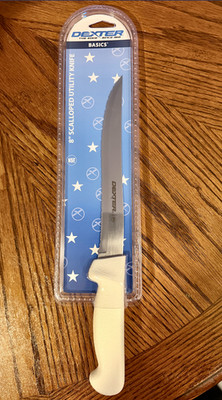 Dexter-Russell 8'' Scalloped Tiger Scalloped Edge Hunt Fish Kitchen Knife...31628