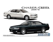 Aoshima 1993 Toyota Chaser/Cresta JZX90 4-Door Car - Plastic Model Car Vehicle