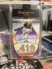 Topps 2024 Luminaries Hit Kings Rickey Henderson Auto Relic /3