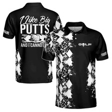 Funny Golf Polo Shirt Custom Name Like Big Put