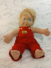 1986 Hasbro MY BUDDY DOLL PLAYSKOOL Blond Hair Blue Eyes Vtg