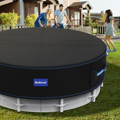 with Reflective Strips, 420D Swimming Pool Cover for 15 Ft Round Pool Cover - Picture 8 of 8