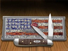 Case xx Knives Peanut Jigged Brown Delrin Handle Pocket Knife Stainless 00046