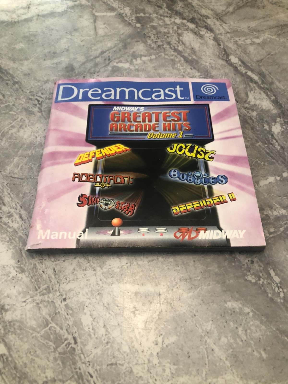 MIDWAY'S GREAT ARCADE HITS VOLUMEN 1 (MANUAL DREAMCAST SOLO A LA VENTA)