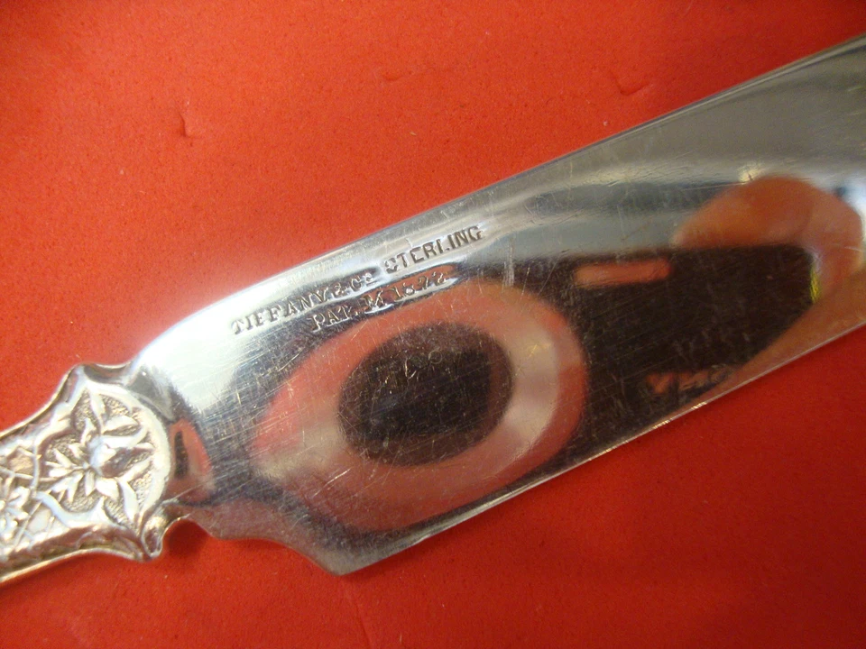 Persian by Tiffany and Co Sterling Silver Dessert Knife FH All Sterling 8 1/8" - Image 4 of 4