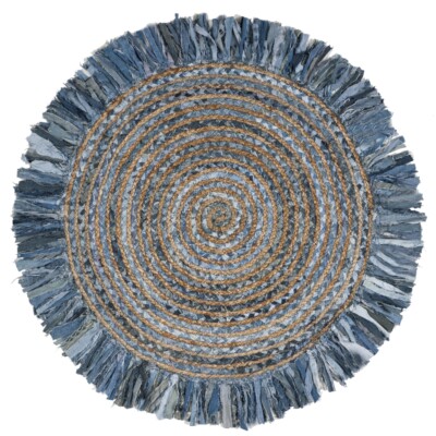 SAFAVIEH Cape Cod CAP206D Handwoven Ivory / Denim Rug