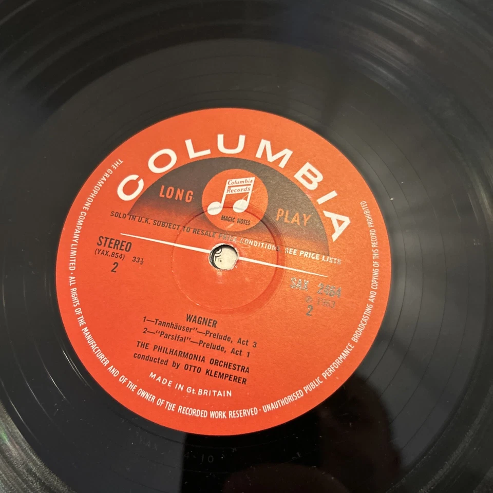 SAX 2464 ED2 Klemperer Conducts More Wagner 1963 Columbia Stereo R/S - Image 3 of 4