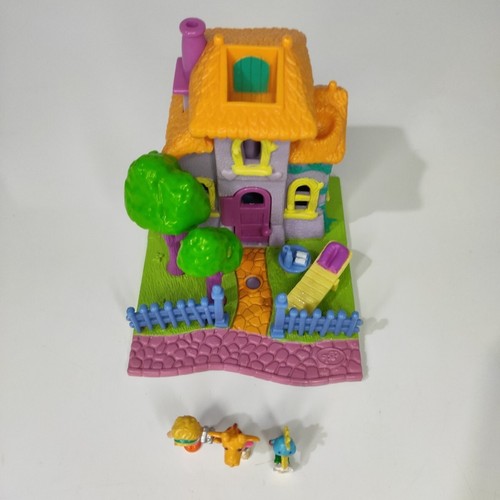 Casa de jirafa Polly Pocket vintage Bluebird 1994 copas de árboles Big G's 100 % completa - Imagen 2 de 13