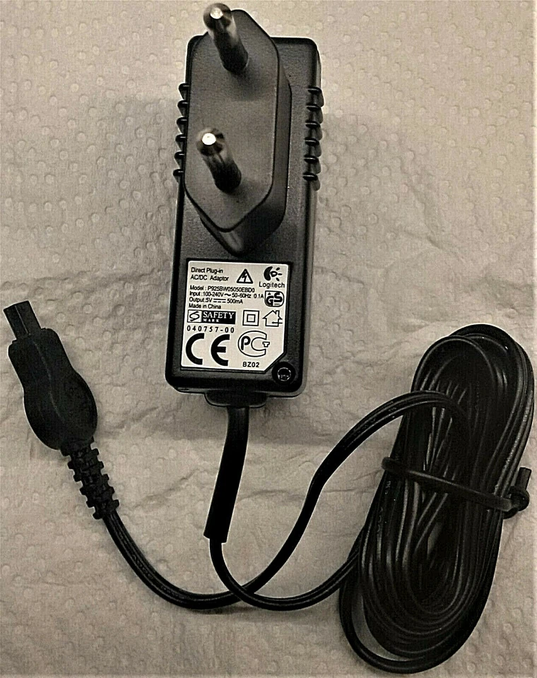 Adapter Logitech  P925BW05050EBD0 für Bluetooth Headset HS03 OP: 5V 500mA NEU! - Bild 4 von 4