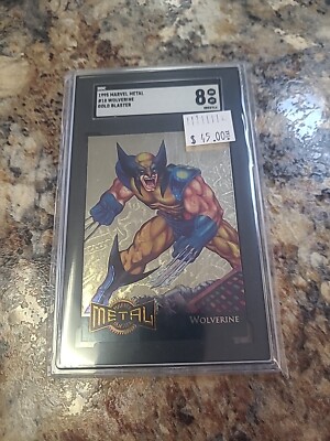 1995 Fleer Metal Marvel Wolverine #18 Gold Blaster. SGC 8 NM MT