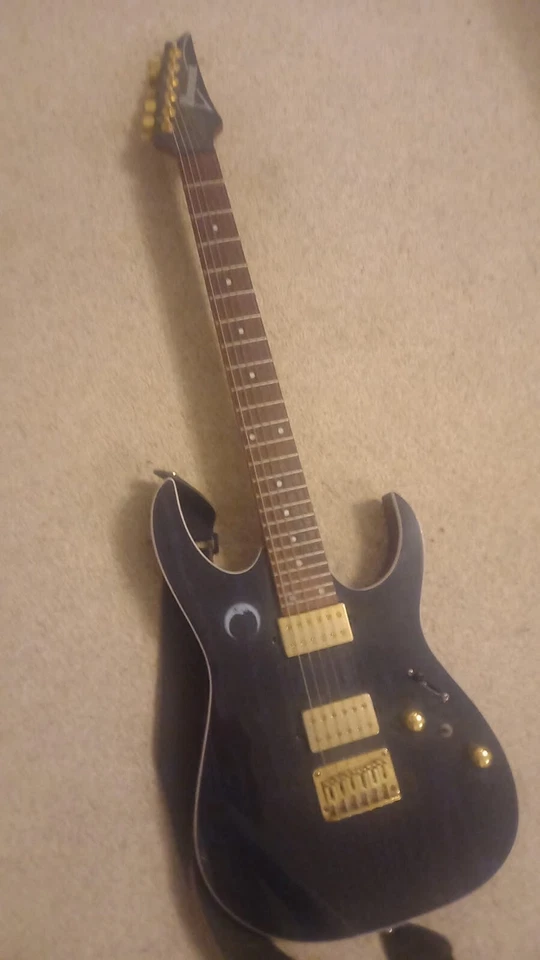 Ibanez RG421HPAH, Blue Wave Black Electric Guitar, Dimarzio Pickups, photo 1 of 3