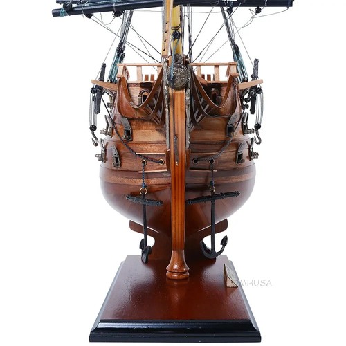 HMS Victory Bow Section Wall Decor Tall Ship Model 28.5" Lord Nelson's Flagship - Picture 9 of 13