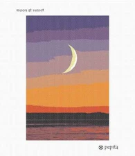 Moon At Sunset Needlepoint Kit or Canvas