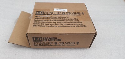 1x LD Systems Stinger 8 G3 WMB 1 Neigbar Schwenkbar Wandhalterung Halterung für Lautsprecher