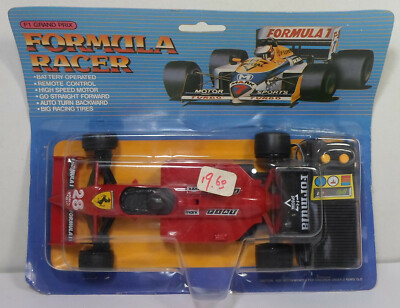 VTG 80's 6.5'' F1 GRAND PRIX FORMULA RACER BATTERY OPERATED WIRED R/C MOC SEALED