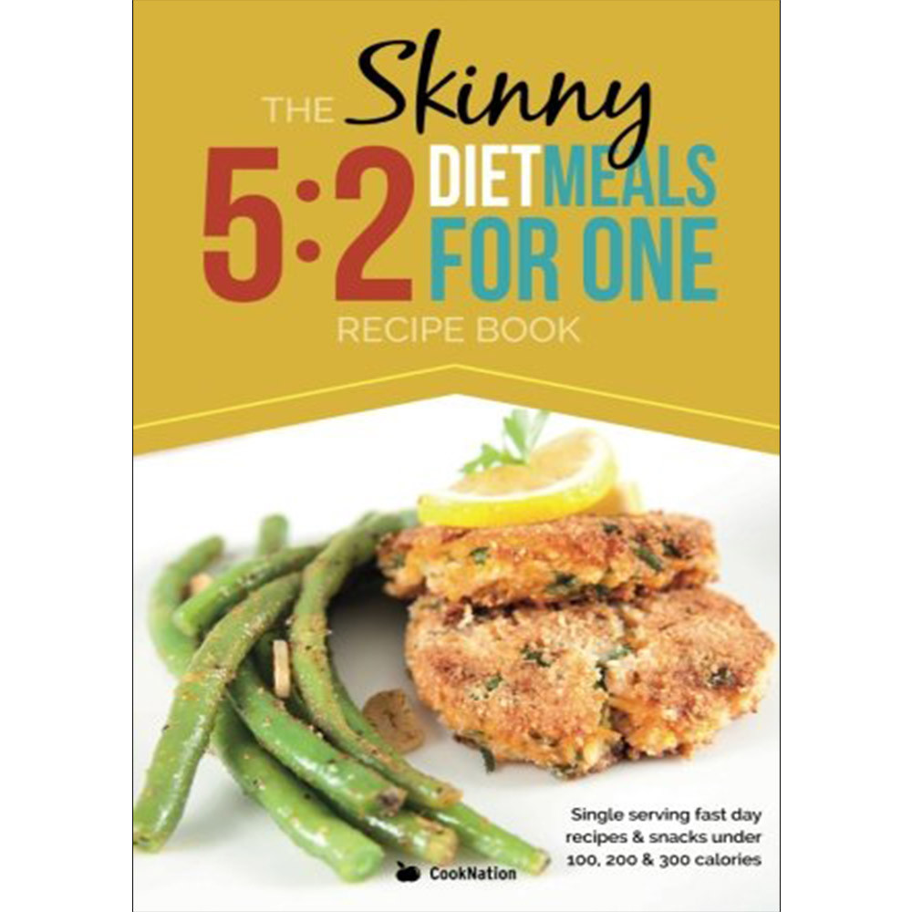 Skinny 5:2 Diet Meals For One Single Serving Fast Day Book by CookNation NEW