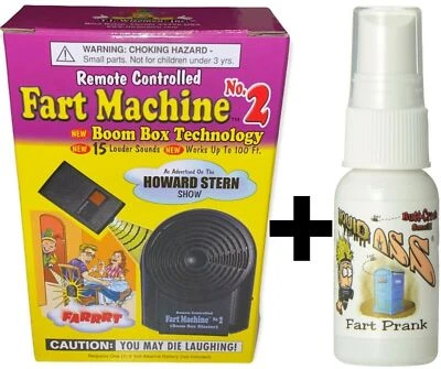 MULTI COMBO 1 Fart Machine #2 with remote + 1 Liquid Ass Spray Bottle Stink Bomb ~ COMBO!