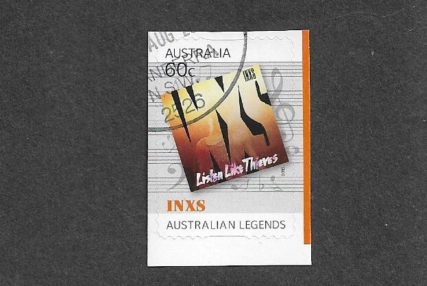 INXS ROCK MUSIC SPECIAL STAMP 2013 ALBUM COVER FINE USED AUSTRALIA - Image 1 of 1