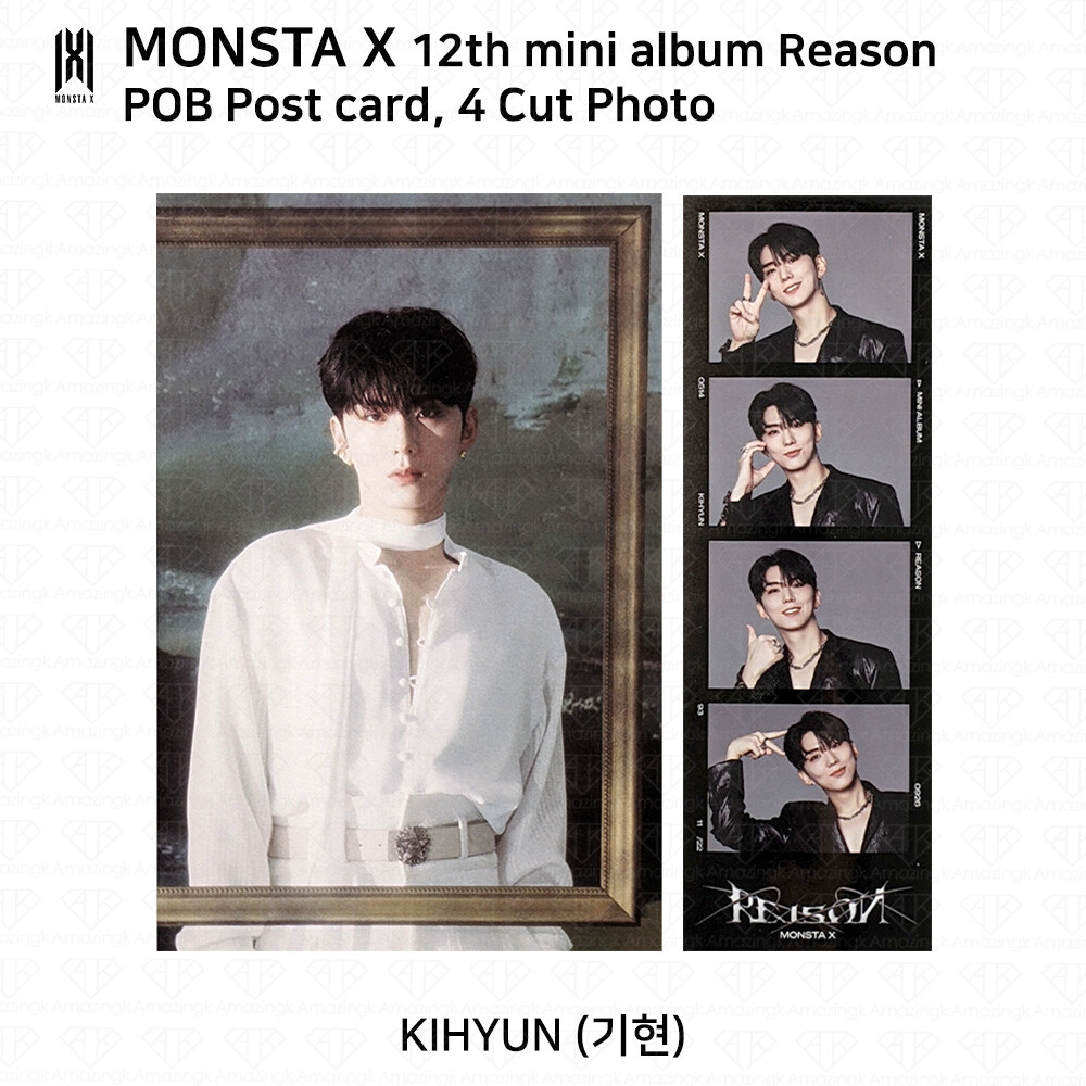 Monsta X 12th Mini Album Reason Postcard 4 Cut Photo POB