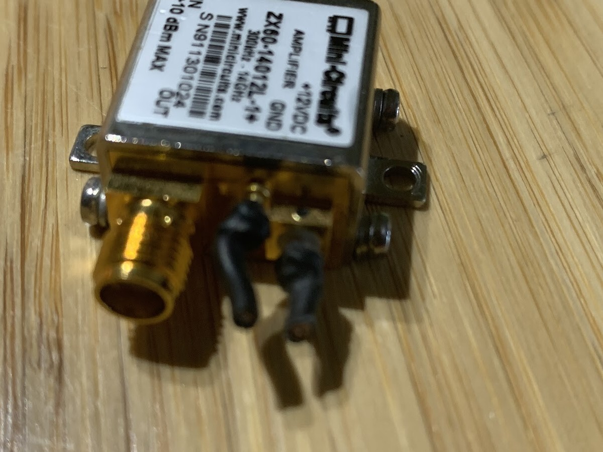 Mini Circuits Amplifier ZX60-14012L-1+ 300 kHz-14 GHz 12 VDC ZX60-14012L-S+ | eBay Mini Circuits Amplifier ZX60-14012L-1+ 300 kHz-14 GHz 12 VDC ZX60-14012L-S+ | eBay