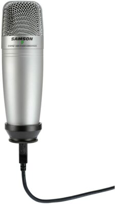 SAMSON C01U USB Studio Condenser Microphone Cakewalk 809164007500 SAC01UCW New