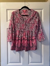 Lilly Pulitzer Marilina Tunic Pink 3/4 Sleeve - XXS