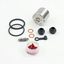 Brake Caliper Seal+Stainless Stl Piston Kit for 1982 Yamaha XJ1100J MAXIM Front