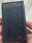 Bosca Black Cigarette Case very good condition Vintage Genuine Lizard — photo 7