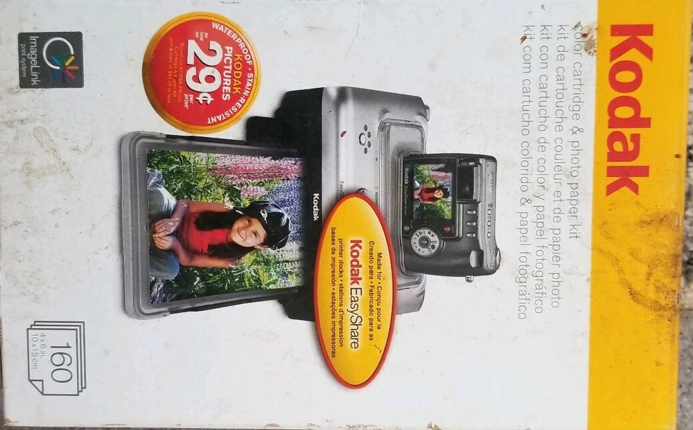 Kodak EasyShare Photo Printer Dock Station with Extra Ink and Paper - New Open