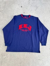 Vintage 1990's Karl Kani Jeans Signature Embroidered Crewneck Size XXL