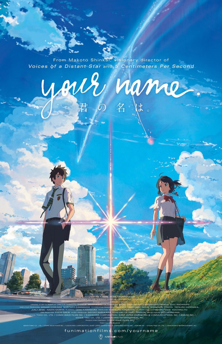 AA6029 Your Name Film By Makoto Shinkai 2016 Movie Poster