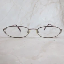 Safilo Library Eyeglasses Frame 1437 0SS9 Women's Silver Full Rim Oval 51-18-140