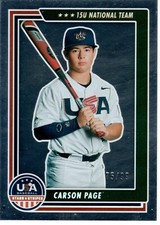 Carson Page 2022 USA Stars and Stripes Longevity Silver 15U National Team 75/99