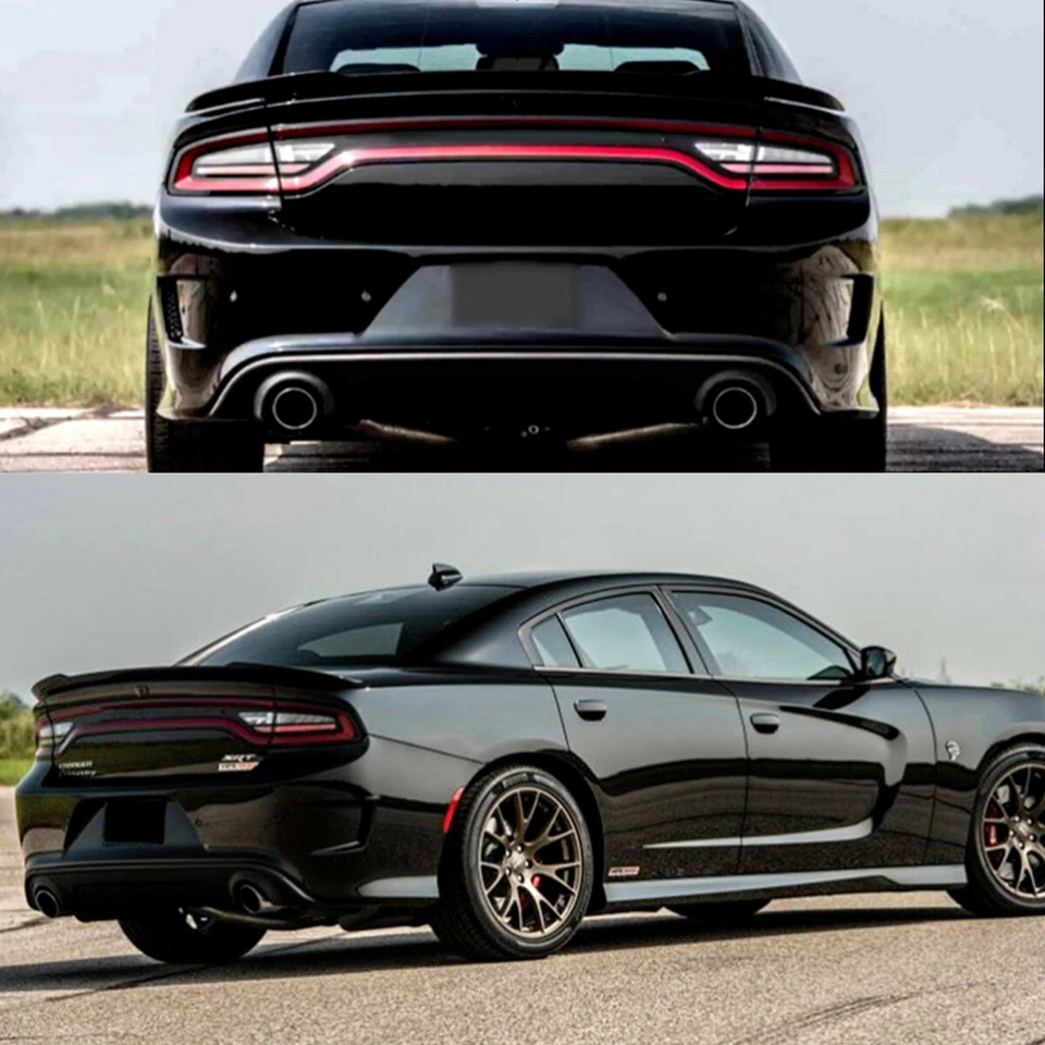 For 2015-2023 Dodge Charger SRT SXT Hellcat Rear Trunk Spoiler Wing Gloss Black - Imagem 4 de 4