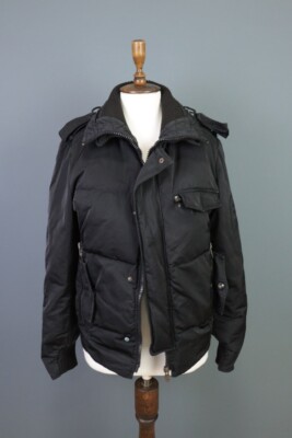 ERMANNO SCERVINO Black Puffer Cargo Jacket Size 42