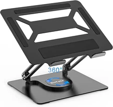 BoYata Laptop Stand for Desk, Adjustable Computer Stand with 360° Rotating Base